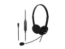 Xtech Conf wired USB-C headset with mic in line cont XTH-245
