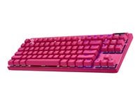 Logitech Teclado Gamer Inal G PRO X TKL Lightspeed Rosad Ing