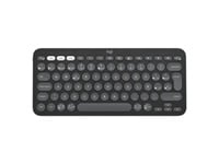Logitech Teclado inalambrico Pebble Keys 2 K380s Grafito Esp