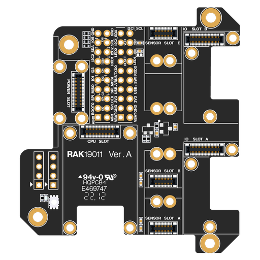 WisBlock Base con Power Slot (placa base + módulo de alimentación)