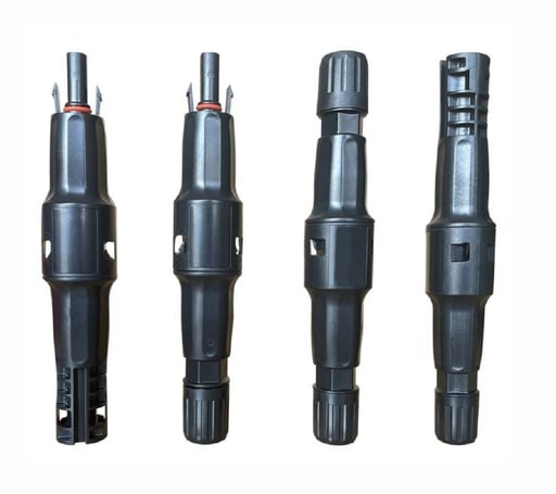 Portafusible en linea MC4 para fusibles 10x85mm 1500VDC Aite Fuse