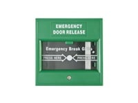 HIK Boton de emergencia - ruptura de vidrio - verde