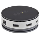 StarTech.com Adaptador Multipuertos USB-C - Docking Station USB 3.1 Gen 2 Tipo C con Vídeo HDMI, DisplayPort de 4K a 60Hz o VGA de 1080p - PD de 75W - Hub Ladrón USB de 3 Puertos - Replicador de Puertos Móvil