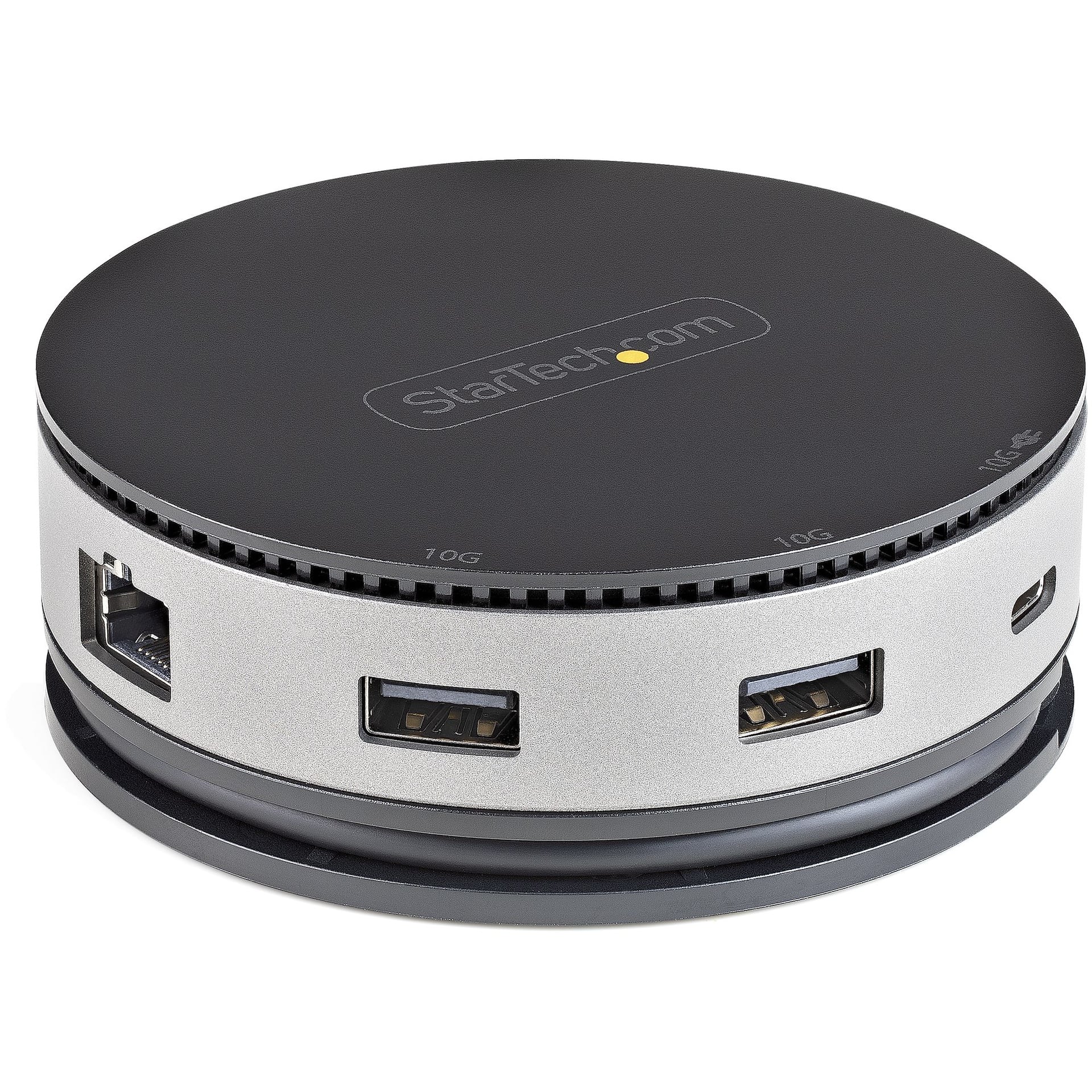 StarTech.com Adaptador Multipuertos USB-C - Docking Station USB 3.1 Gen 2 Tipo C con Vídeo HDMI, DisplayPort de 4K a 60Hz o VGA de 1080p - PD de 75W - Hub Ladrón USB de 3 Puertos - Replicador de Puertos Móvil