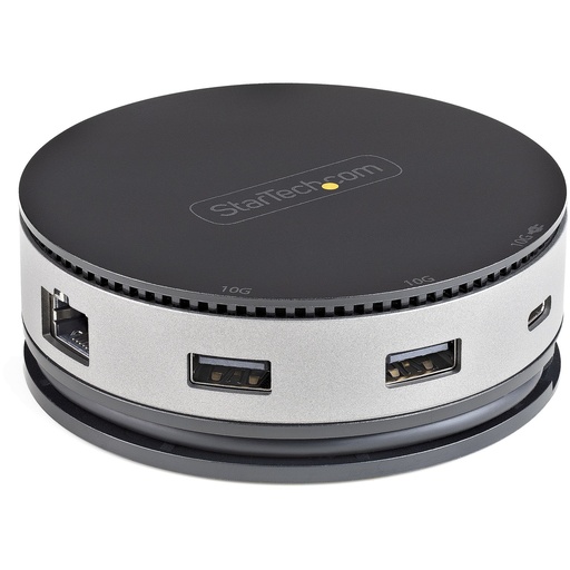 StarTech.com Adaptador Multipuertos USB-C - Docking Station USB 3.1 Gen 2 Tipo C con Vídeo HDMI, DisplayPort de 4K a 60Hz o VGA de 1080p - PD de 75W - Hub Ladrón USB de 3 Puertos - Replicador de Puertos Móvil