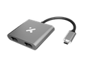 Xtech USB Type Cm to Dual HDMI f Adapter metal XTC-548