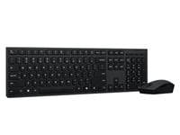 Lenovo 4X31R64337 teclado Ratón incluido Oficina RF Wireless + Bluetooth Español Negro