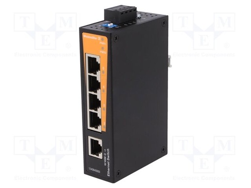 Switch Ethernet industrial 5 puertos 100Mbps Weidmuller IE-SW-BL05-5TX