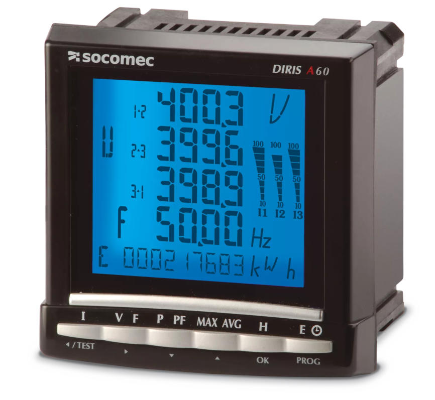 Analizador de redes DIRIS A60 110-400VCA/120-350VCC - Socomec