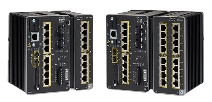 Switch Industrial 10 puertos Cisco IE-3400-8T2S-E IE3400-8T2S-A