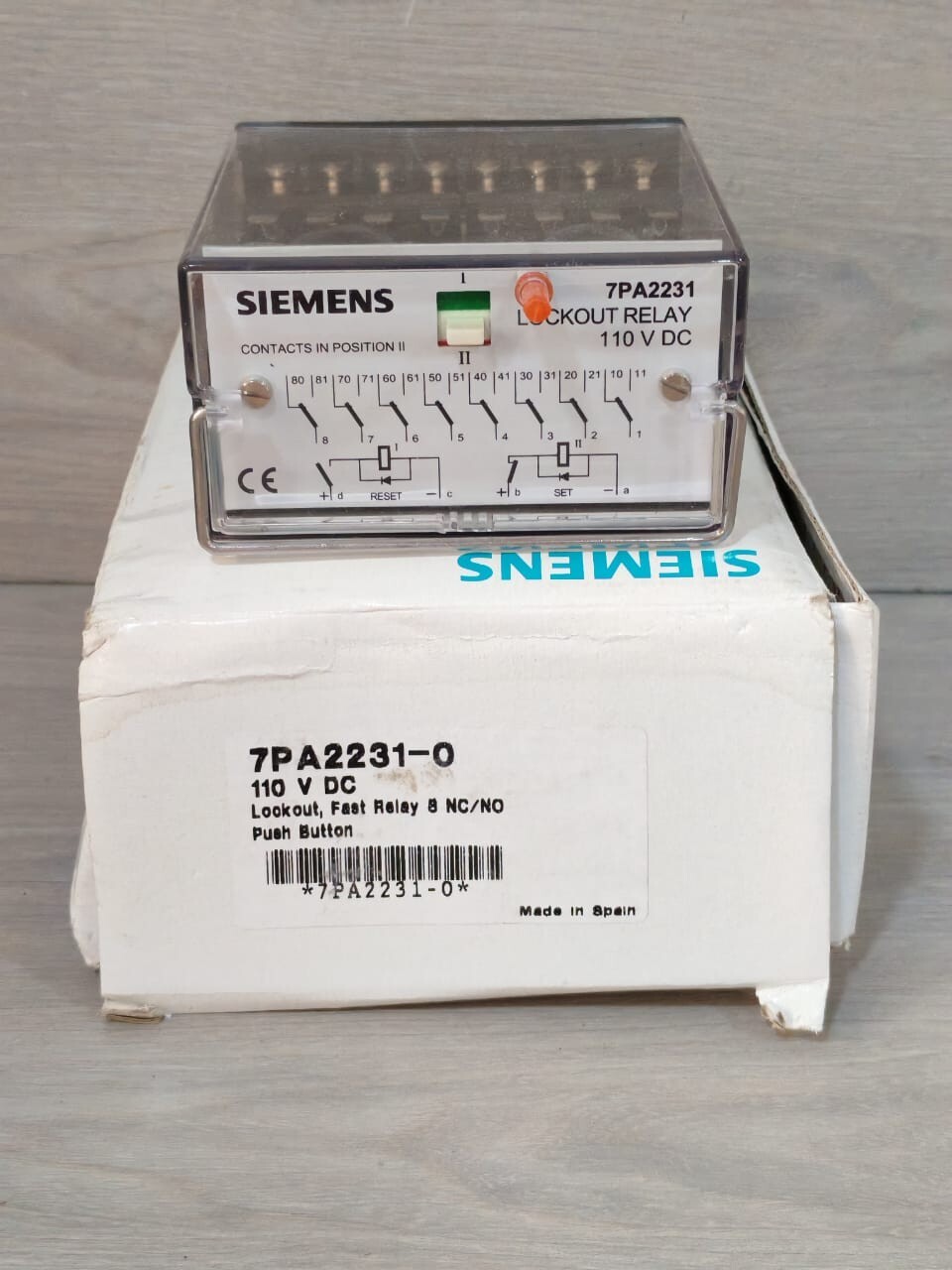 Relé de Bloqueo Rápido Siemens 7PA2231-0 110VDC-NEW