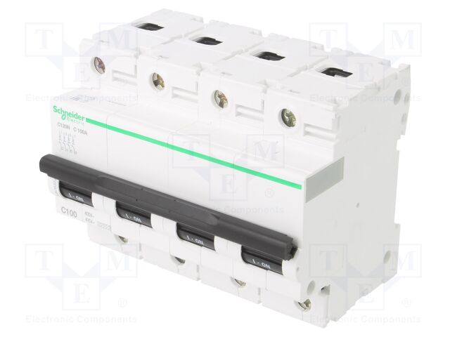 Interruptor Automático Miniatura 4 polos 100A curva C Schneider Electric A9N18374