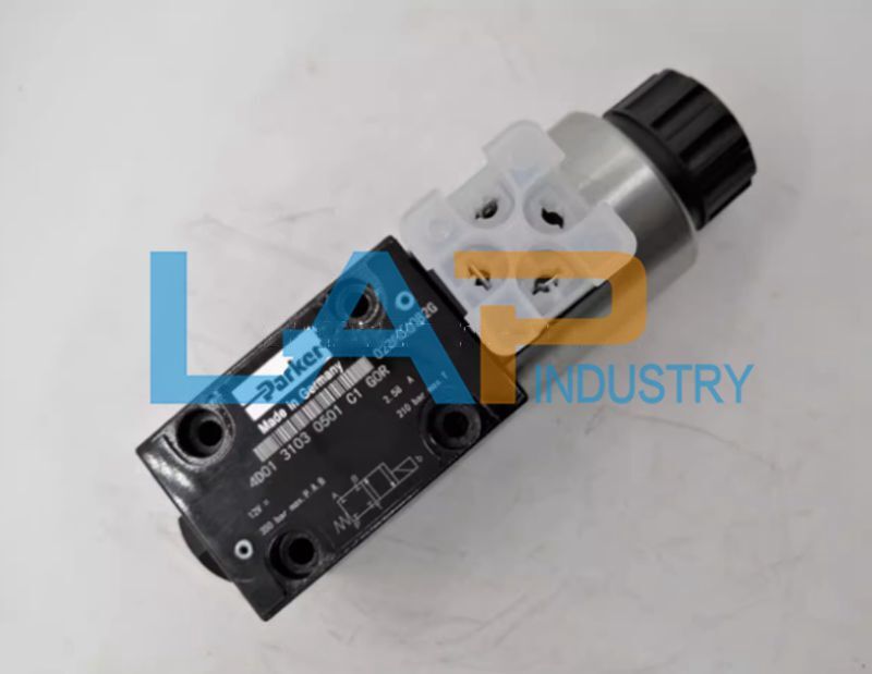 Válvula Direccional Electromagnética Hidráulica 12V Parker 4D01 3103 0501 C1G0R