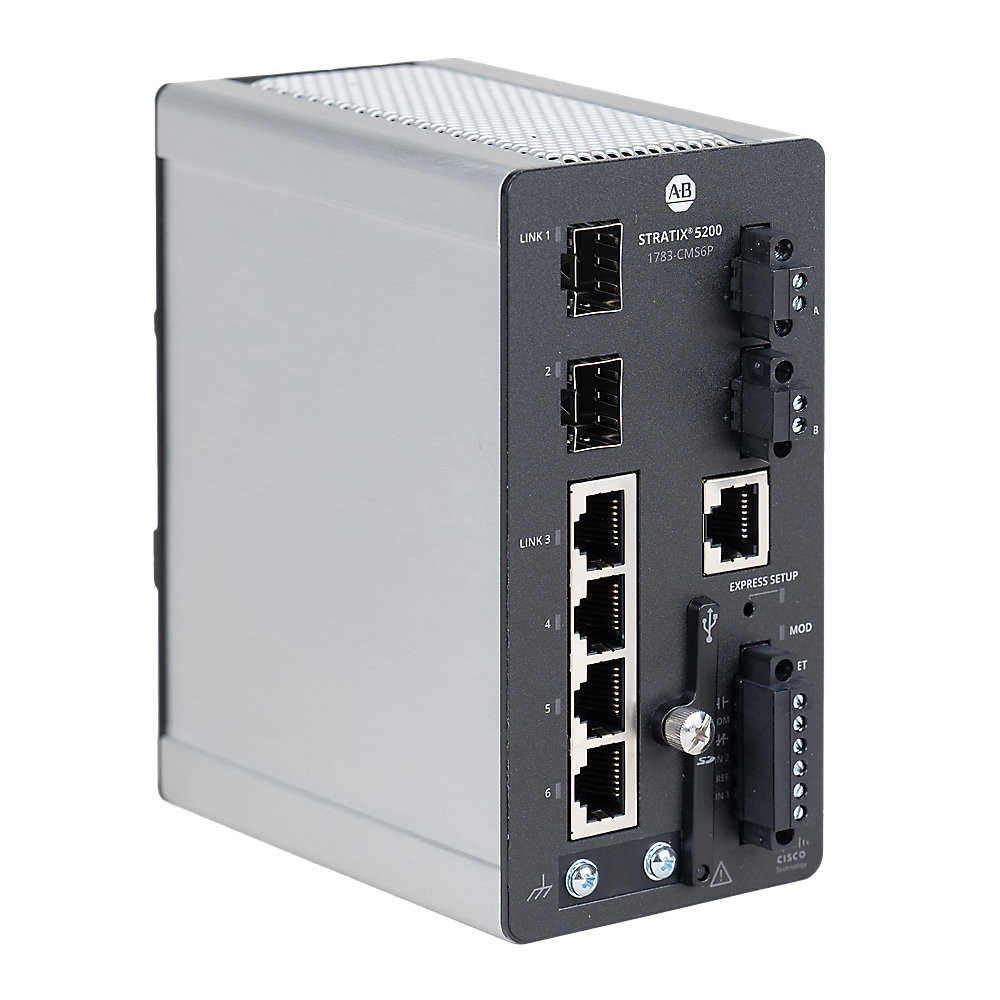 Switch de 6 puertos Stratix 5200 Allen-Bradley 1783-CMS6P RJ45/SFP