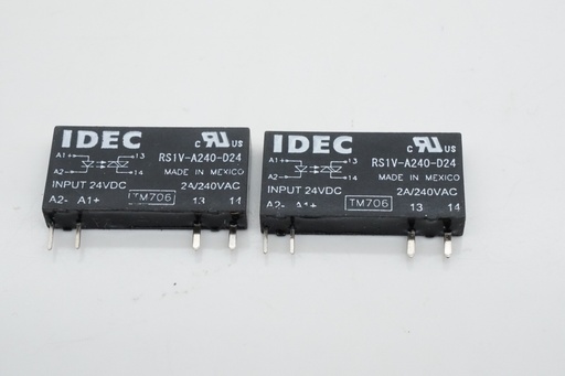 Relé de Entrada 24VDC 2A 240VAC Idec RS1V-A240-D24