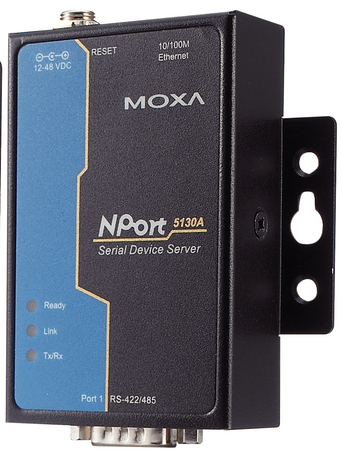 Servidor Serial 1 puerto Ethernet 10/100M RS-422/485 DB9 macho 0.5Kv Moxa NPORT 5130A