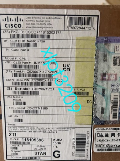 Switch de Red Catalyst 9200CX 12 puertos 1G, 2x10G y 2x1G, PoE+ Cisco C9200CX-12P-2X2G-E