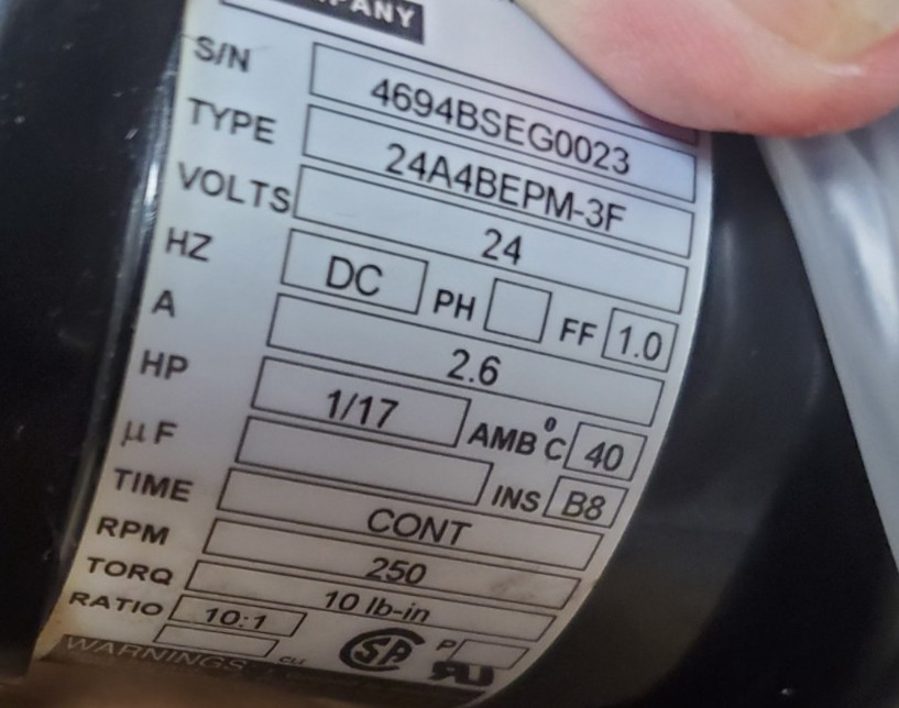 Motorreductor Bodine Electric 24A4BEPM-3F