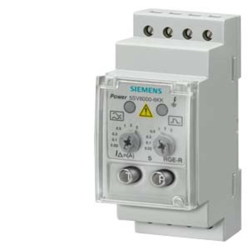 Dispositivo de Monitoreo de Corriente Diferencial Analógico Tipo A Siemens 5SV8000-6KK 2-YEAR