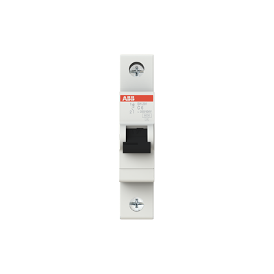 Interruptor Automático 1 polo 6A Curva C 6.000A ABB 2CDS211001R0064