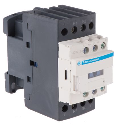Contactor de 4 polos (2 NA + 2 NC) 32 A bobina 110 V AC Schneider Electric LC1D188F7 2NO-2NC