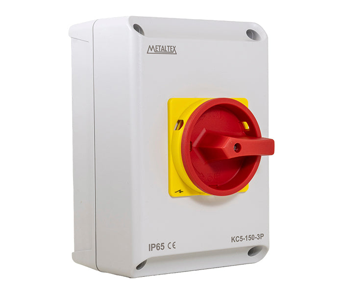 Seccionador tripolar en caja IP65 hasta 150A Serie K