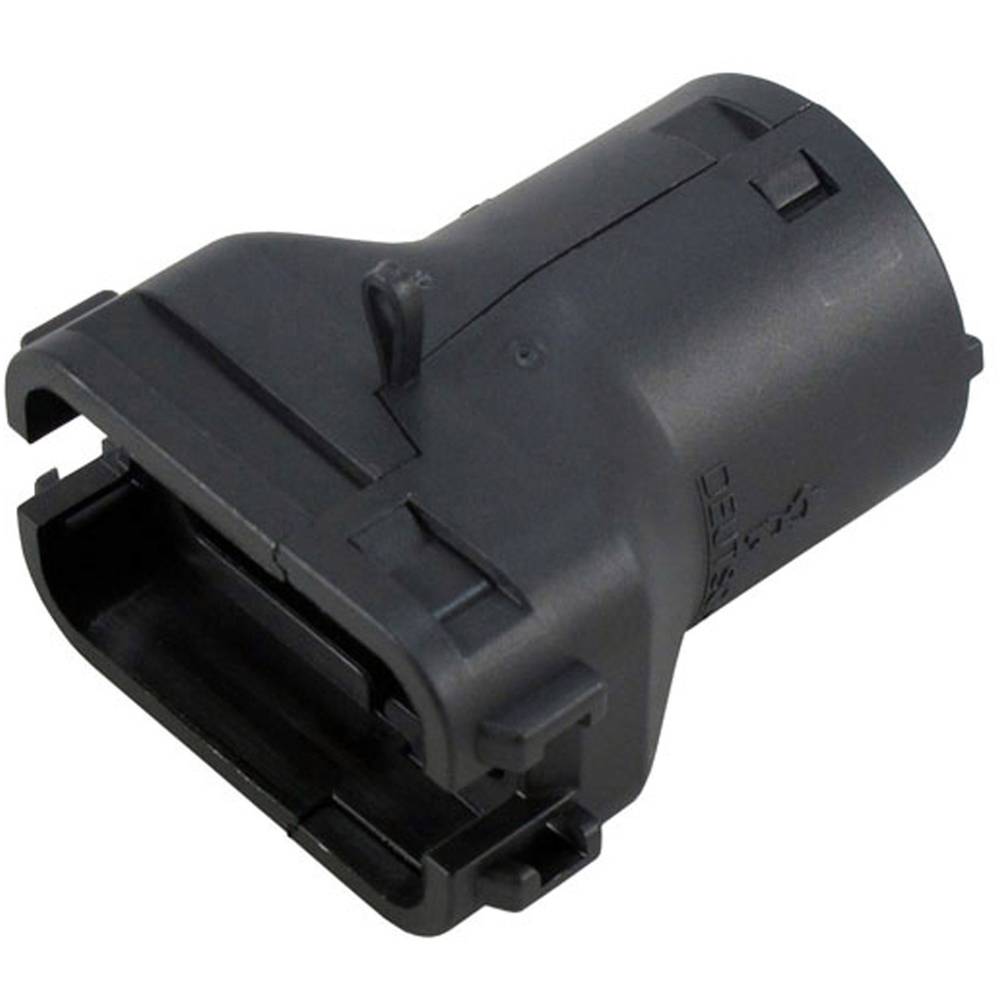 DEUTSCH DT 12 Position, Black, Backshell, PA 66, 180 ° Cable Exit